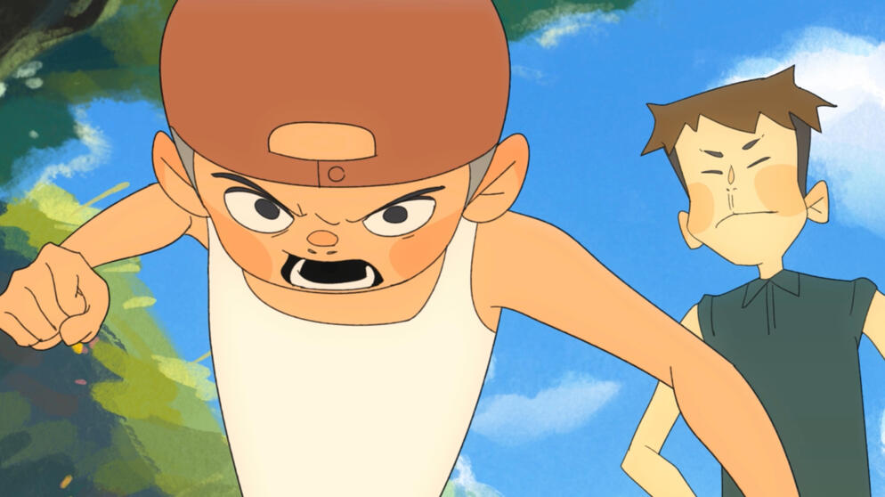 RED MOON #4: dynamic punch scene